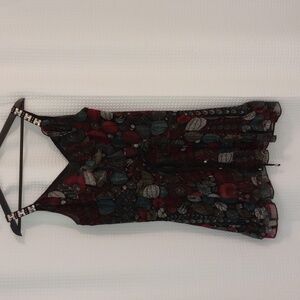 ARK + CO. - Colorful Pattern + Metal Shoulder Detail - Size: Small